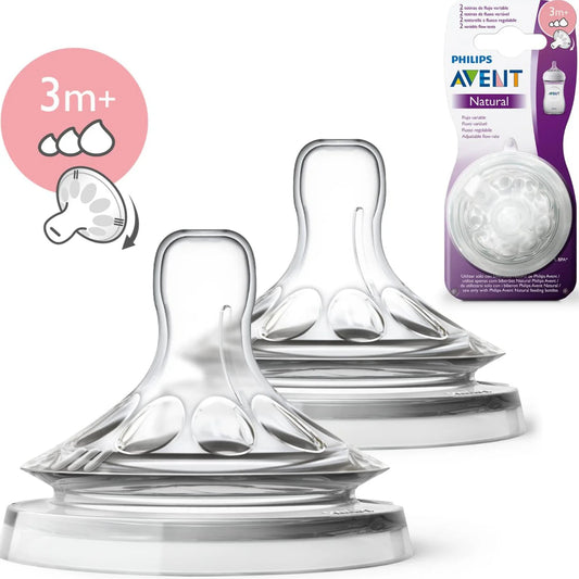 AVENT TEAT NATURAL 3M_VARIABLE FLOW
