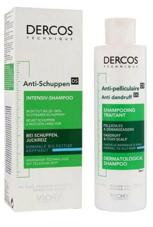 Vichy Dercos Anti Dandruff Sensitive Scalp Shampoo for Normal to Oily hair 200ml