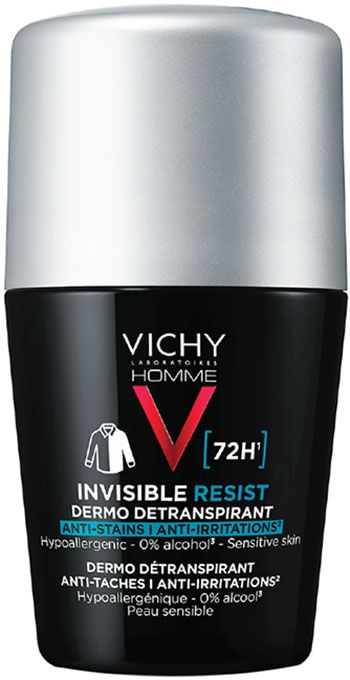 Vichy Deo Roll-On Invisible Resist - Men 72h 50ml