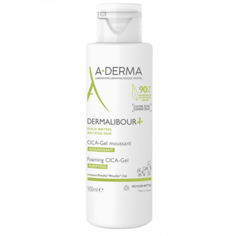 Aderma Dermalibour Cica Gel Moussant Assainissant 100ml